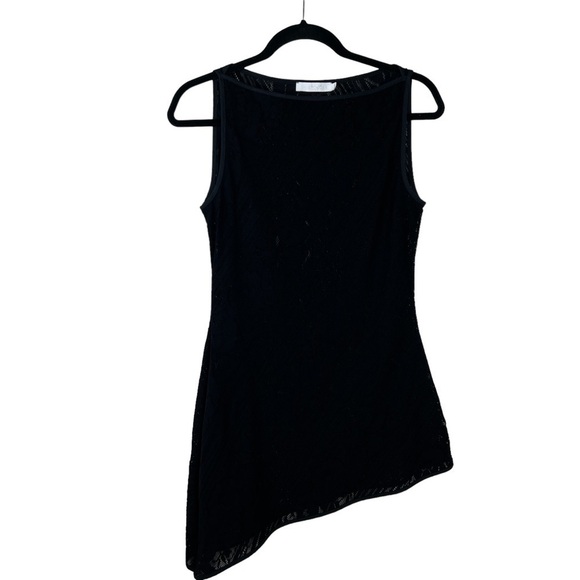 Anne Fontaine Asymmetrical Sleeveless Lace Top - Picture 1 of 8
